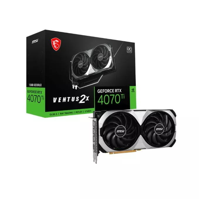 MSI Karta graficzna RTX 4070 Ti VENTUS 2X 12GB OC GDDRX6 192bit 3DP