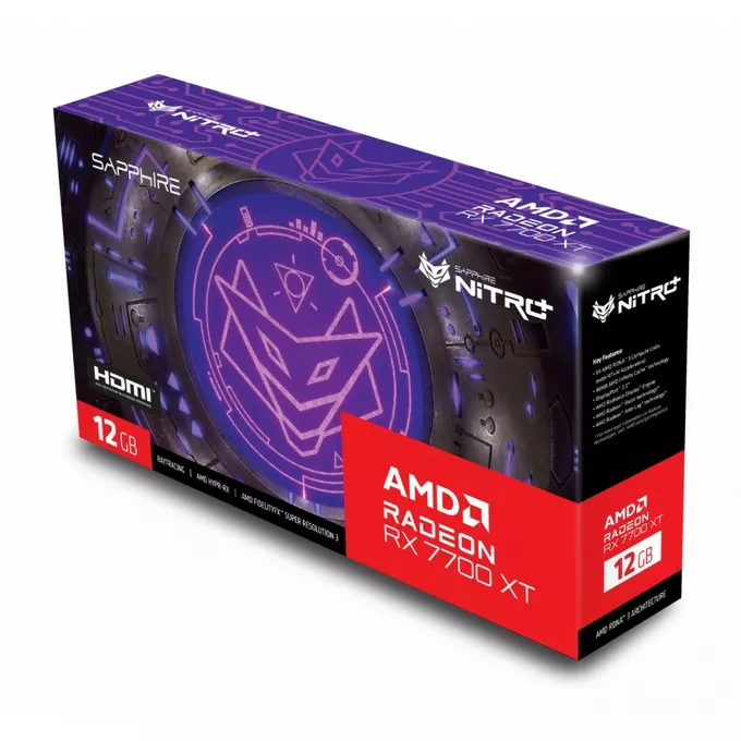 Sapphire Technology Karta graficzna Radeon RX 7700 XT NITRO+GAMING OC 12GB GDDR6 192bit 2DP