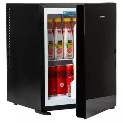 MPM Chłodziarka (minibar) czarna szklany front MPM-30-MBS-06L