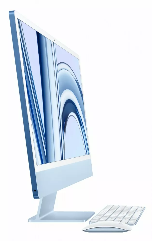 Apple iMac 24 cale: M3 8/10, 8GB, 256GB SSD - Niebieski