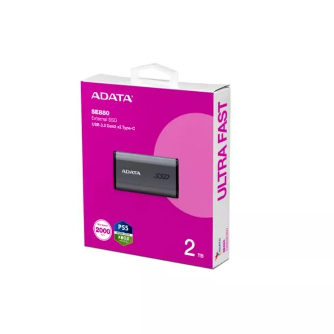 Adata Dysk zewnętrzny SSD SE880 2TB USB3.2A/C Gen2x2