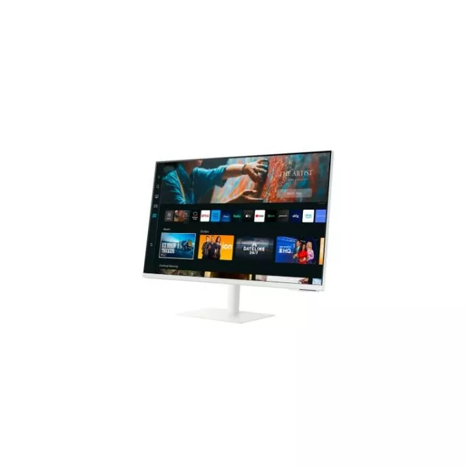 Samsung Monitor 27 cali LS27CM703UUXD VA 3840x2160 UHD 16:9 1xHDMI 2x USB 2.0 1xUSB-C (65W) WiFi/BT 4ms(GTG) głośniki płaski biały SMART 2 lata d2d