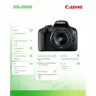 Canon Aparat lustrzanka EOS 2000D czarny + 18-55DC + SB130+16GB 2728C054