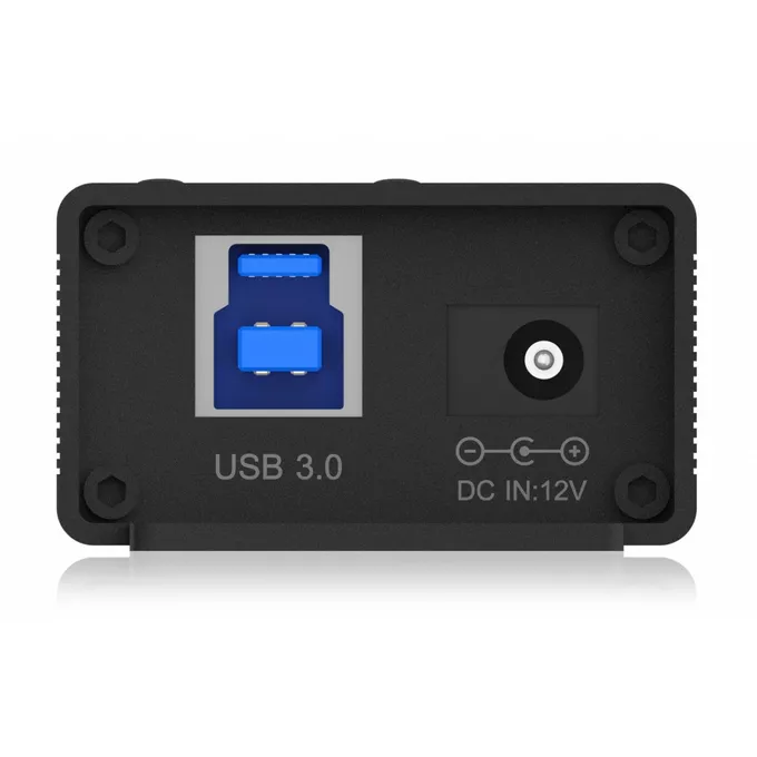 IcyBox Hub IB-HUB1717 16+1 port USB HUB, 16x USB + 1x USB do ładowania, USB 3.2 Gen 1, 96 Watt zasilacz