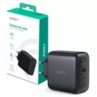 AUKEY PA-B6T Black Omnia II GaN ładowarka sieciowa 3xUSB (2xUSB C+ 1xUSB A) 65W QC PD