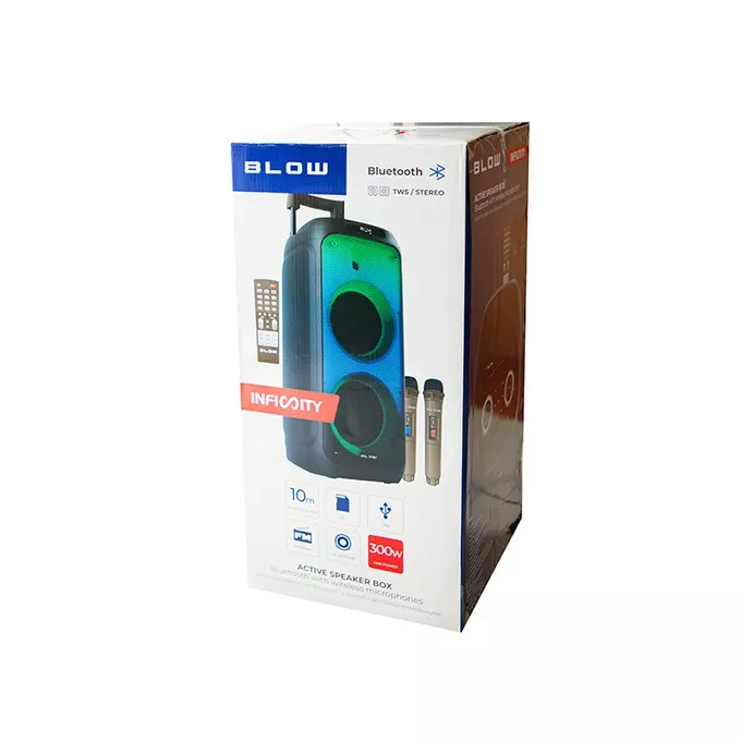 BLOW Głośnik Bluetooth kolumna Infinity v2 + mikrofon +pilot