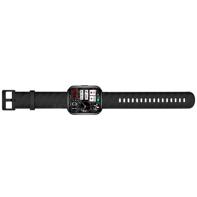 Kumi Smartwatch KU6 Meta 1.96 cala 260 mAh Czarny