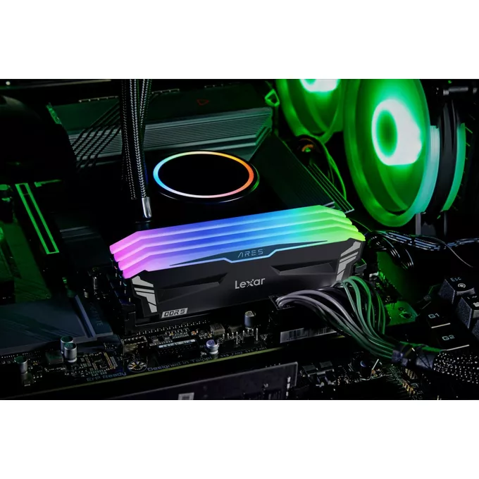 Lexar Pamięć DDR5 ARES RGB Gaming 32GB(2*16GB)/6800 czarna