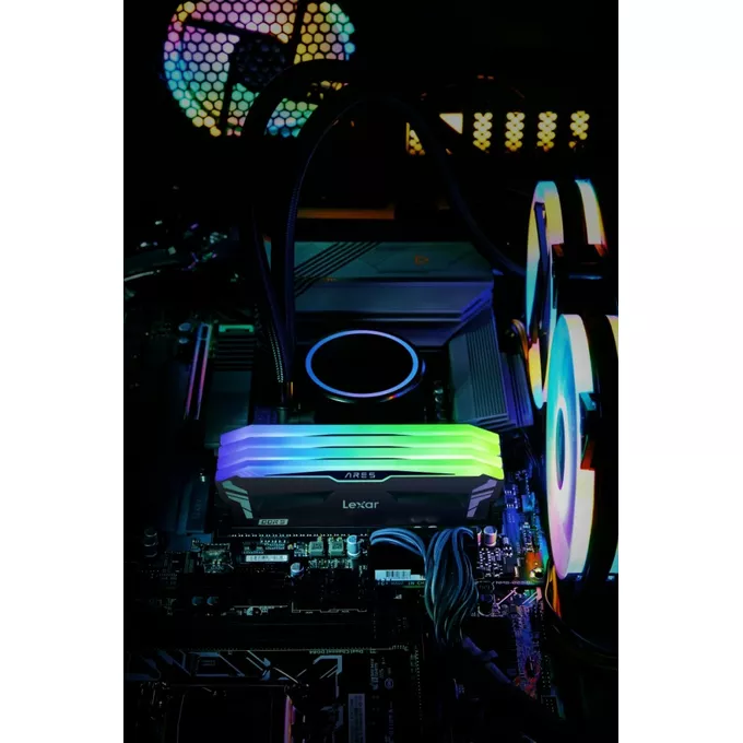 Lexar Pamięć DDR5 ARES RGB Gaming 32GB(2*16GB)/6800 czarna