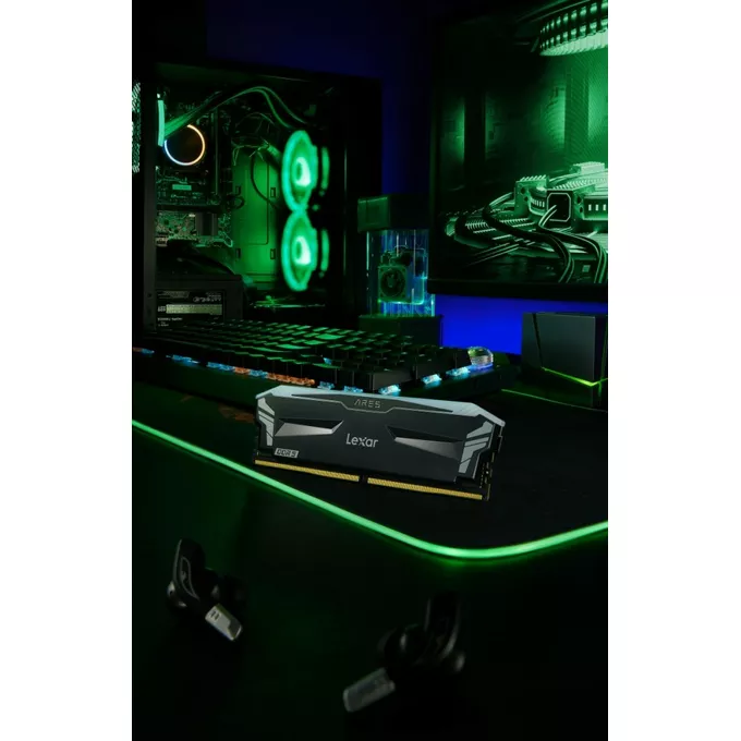 Lexar Pamięć DDR5 ARES RGB Gaming 32GB(2*16GB)/6800 czarna