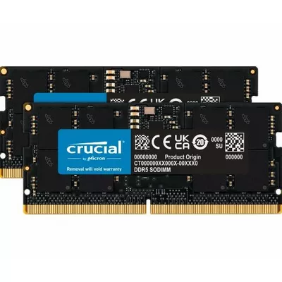 Crucial Pamięć do notebooka DDR5 SODIMM  64GB(2*32) /5600 CL46 (16Gbit)