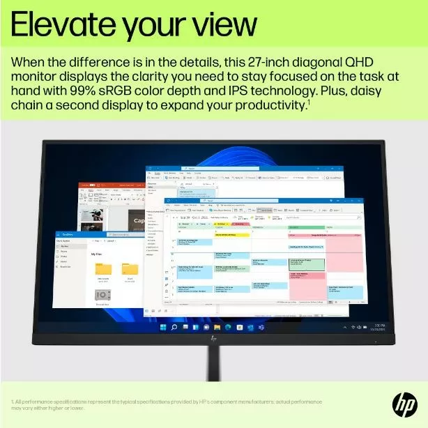 HP Monitor 27 cali E27u G5 QHD USB-C 6N4D3AA#ABB | Kakto.pl
