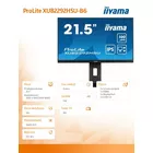 IIYAMA Monitor 21.5 cala XUB2292HSU-B6 IPS,100Hz,FreeSync,PIVOT,0.4ms,HDMI,  DP,4xUSB(3.2),2x2W,HAS(150mm)