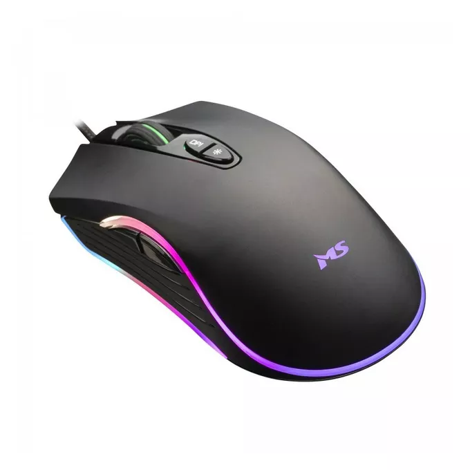MS Mysz gamingowa przewodowa Nemesis C365 6400 DPI 7P RGB LED programowalne przyciski czarna