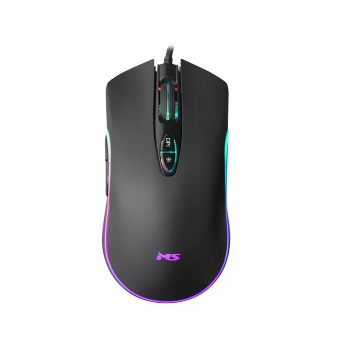 MS Mysz gamingowa przewodowa Nemesis C365 6400 DPI 7P RGB LED programowalne przyciski czarna