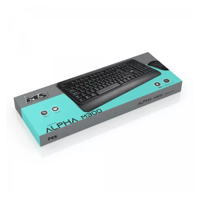 MS Zestaw bezprzewodowy klawiatura + mysz Alpha M300