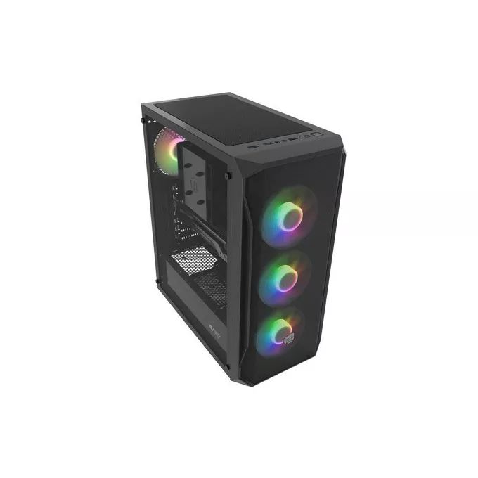 Natec Obudowa Fury Shobo SH4F RGB Midi Tower z oknem Czarna