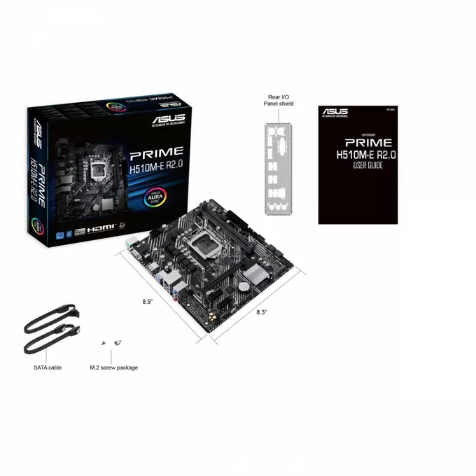 Asus Płyta główna Prime H510M-E 2.0 s1200 2DDR4 HDMI/DP M.2 mATX