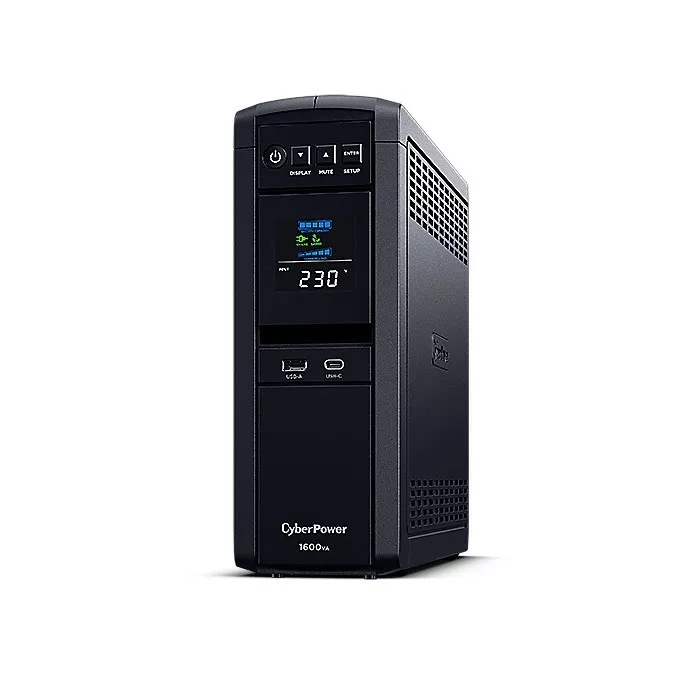 CyberPower Zasilacz awaryjny UPS CP1600EPFCLCD 1600VA/1000W AVR/LCD/6xSchuko