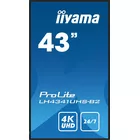IIYAMA Monitor ProLite LH4341UHS-B2 42.5 cala 24/7,500cd,4K,IPS,3xHDMI