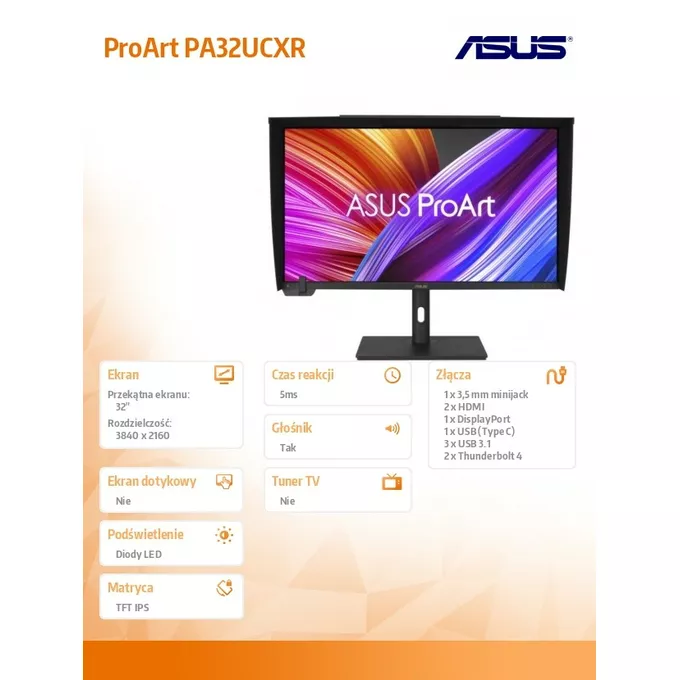 Asus Monitor 32 cale PA32UCXR 4K PRO ART