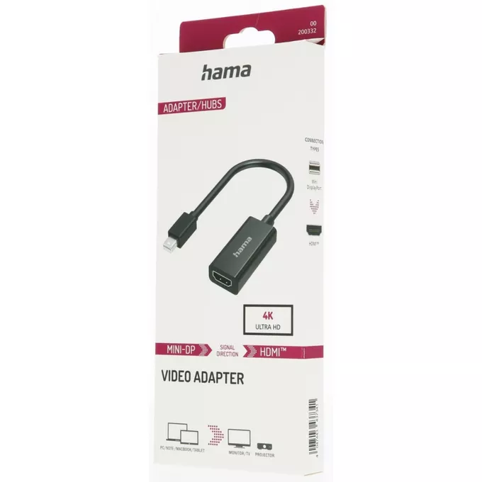 Hama Adapter Mini DisplayPort HDMI 4K