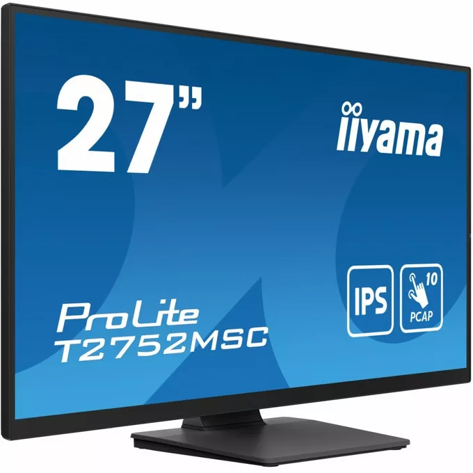 IIYAMA Monitor 27 cali T2752MSC-B1 10 PKT. POJ,IPS,HDMI,DP,2x2USB(3.2),2x1W400cd/m2,7H,