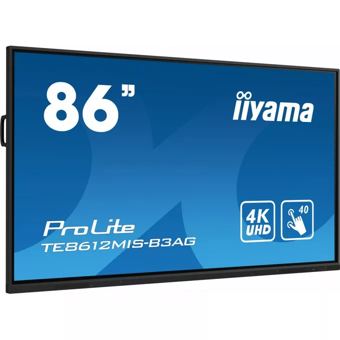 IIYAMA Monitor 85.6 cala ProLite TE8612MIS-B3AG,INFRARED,40pkt,VA,4K