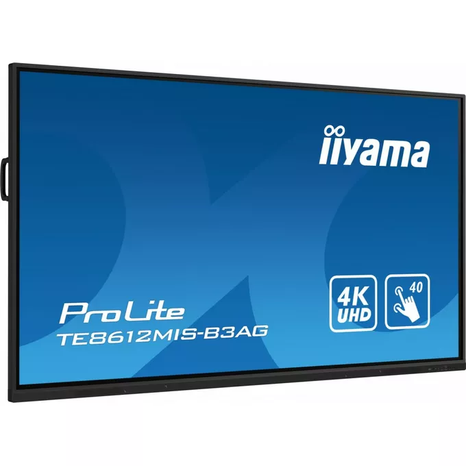 IIYAMA Monitor 85.6 cala ProLite TE8612MIS-B3AG,INFRARED,40pkt,VA,4K