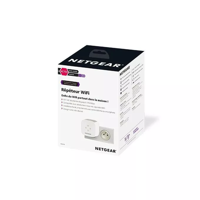 Netgear Wzmacniacz sygnału EX3110 AC750 Wall Plug WiFi Extender