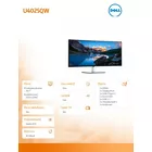 Dell Monitor U4025QW 39,7 cala Curved/WUHD/5120x2160/21:9/HDMI/DP/Thunderbolt/USB/USB-C/Speakers/3Y PPG
