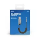 Savio Transmiter Adapter AUX z bluetooth 5.3, funkcja zestawu głośnomówiącego, TR-16