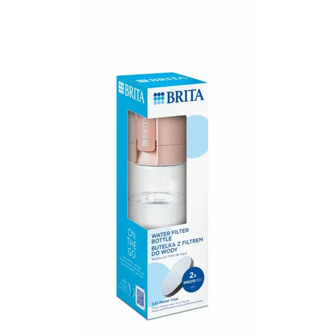 Brita Butelka filtrująca Vital + 2 MicroDisc morelowa