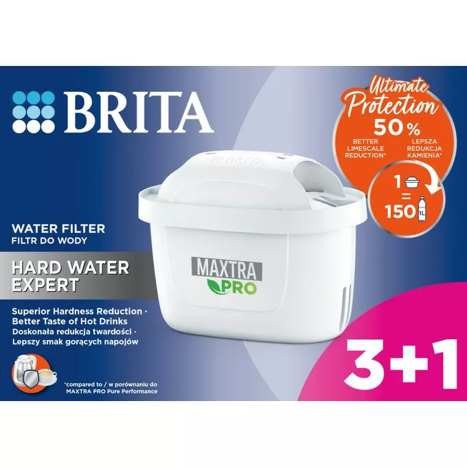 Brita Wkład wymienny Maxtra PRO Hard Water Expert 3+1 sztuka