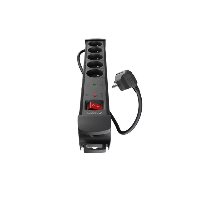 Lanberg Listwa zasilająca 5.0m 5x230 cz SP1-05E-0500-BK