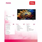 TCL Telewizor QLED 75 cali 75C655