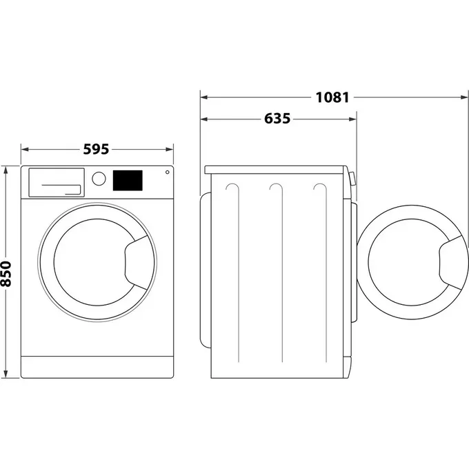 Whirlpool Pralko-suszarka FFWDD1076258SVEE