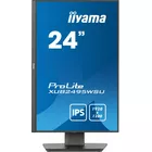 IIYAMA Monitor 24 cale XUB2495WSU-B7 IPS,16:10,300cd,4ms,HDMI,DP,3xUSB(3.2), 1xUSB-c,2x2W,FlickerFree,HAS(150mm)