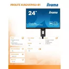 IIYAMA Monitor 24 cale XUB2497HSU-B1 IPS.HDMI.DP.2x2W.2xUSB(2.0).HAS(150mm). 250cd.1ms.100Hz