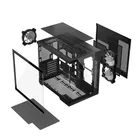 MODECOM Obudowa komputerowa Volcano Panorama APEX ARGB 3F MIDI szara