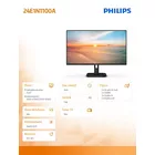 Philips Monitor 24E1N1100A IPS 23.8 cala 100Hz HDMI