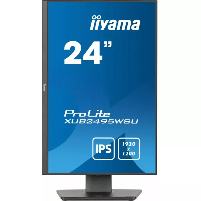 IIYAMA Monitor 24 cale XUB2495WSU-B7 IPS,16:10,300cd,4ms,HDMI,DP,3xUSB(3.2), 1xUSB-c,2x2W,FlickerFree,HAS(150mm)