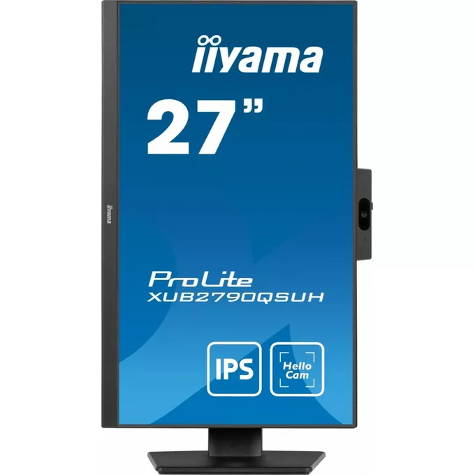 IIYAMA Monitor 27 cali XUB2790QSUH-B1 IPS,QHD,CAM,MIC,HDMI,DP,3xUSB(3.2),  100Hz,ADAPTIVE SYNC,FlickerFree,2x2W,WINDOWS HELLO