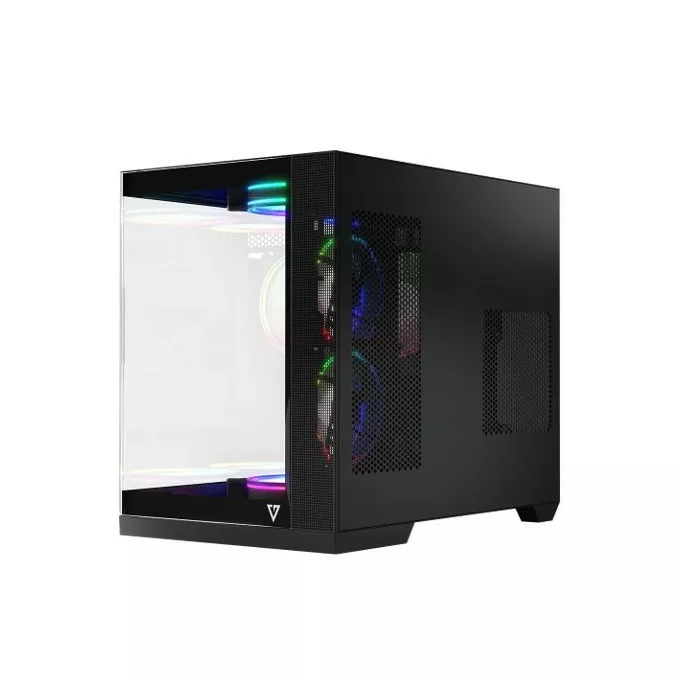 MODECOM Obudowa komputerowa Volcano Panorama APEX ARGB 3F MIDI szara