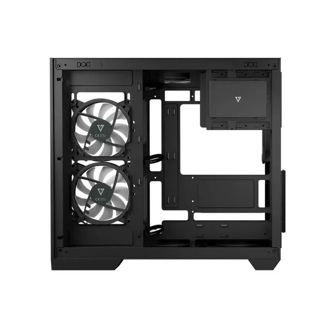 MODECOM Obudowa komputerowa Volcano Panorama APEX ARGB 3F MIDI szara