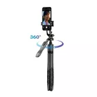 CRONG Aluminiowy selfie stick Bluetooth tripod