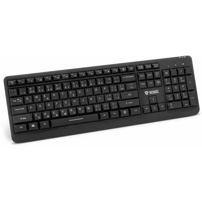 YENKEE Klawiatura bezprzewodowa z podswietleniem LED, akumulator