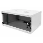 Digitus Szafa sieciowa wisząca 19&quot; 4U, SOHO 241 x 540 x 400 mm, nośność 60kg, drzwi szyba, niezłożona, Szara