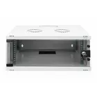 Digitus Szafa sieciowa wisząca 19&quot; 4U, SOHO 241 x 540 x 400 mm, nośność 60kg, drzwi szyba, niezłożona, Szara