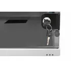Digitus Szafa sieciowa wisząca 19&quot; 4U, SOHO 241 x 540 x 400 mm, nośność 60kg, drzwi szyba, niezłożona, Szara